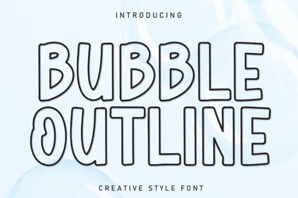 Bubble Outline Font - Featured Image