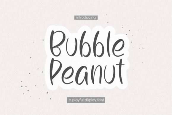 Bubble Peanut Font - Featured Image