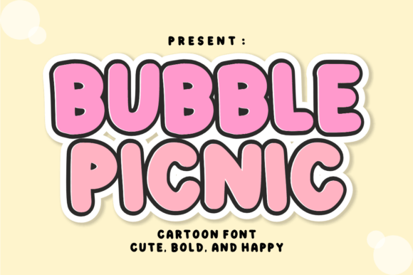 Bubble Picnic Font - Featured Image