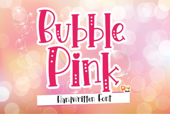 Bubble Pink Font - Featured Image