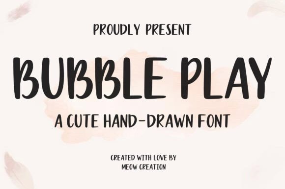 Bubble Play Font - Featured Image