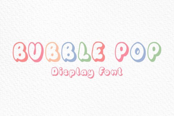 Bubble Pop Font - Featured Image