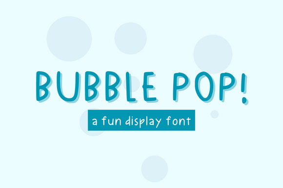Bubble Pop Font - Featured Image