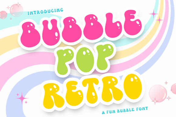 Bubble Pop Retro Font - Featured Image