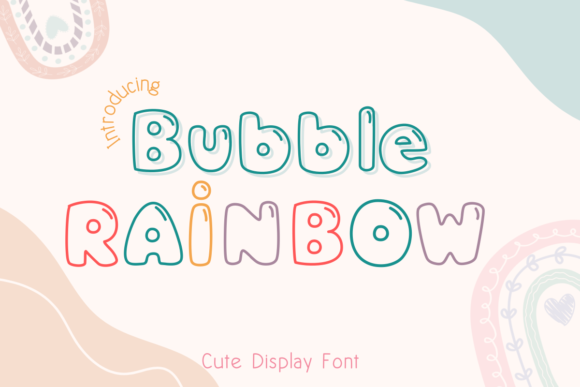 Bubble Rainbow Font - Featured Image