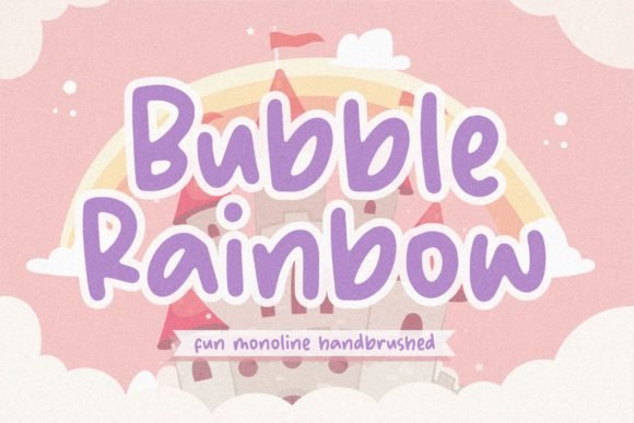 Bubble Rainbow Font - Featured Image