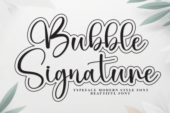 Bubble Signature Font - Featured Image