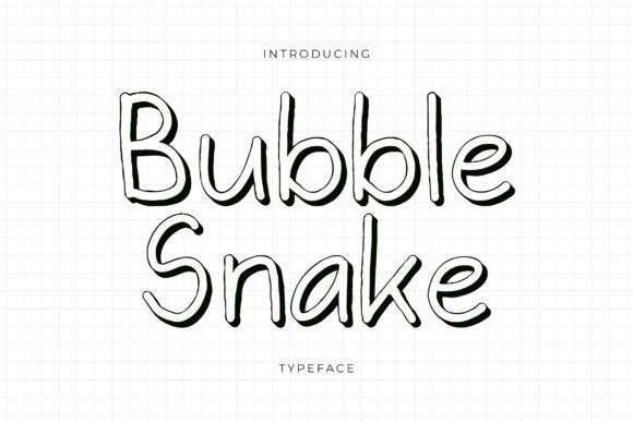 Bubble Snake Font - Featured Image