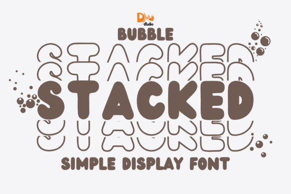 Bubble Stacked Font - Featured Image