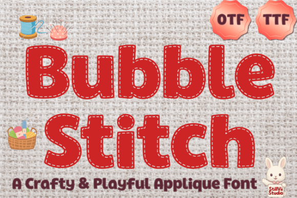 Bubble Stitch Font - Featured Image