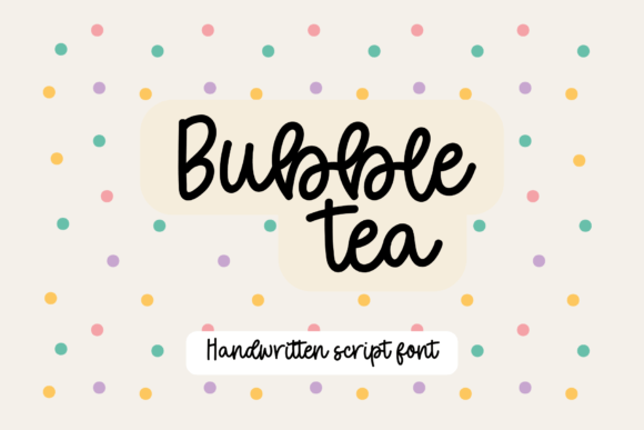Bubble Tea Font - Featured Image