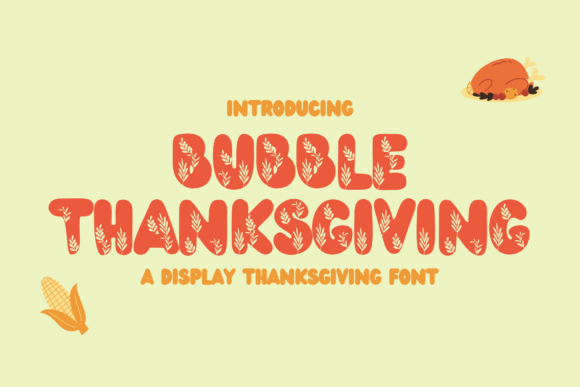 Bubble Thanksgiving Font - Featured Image