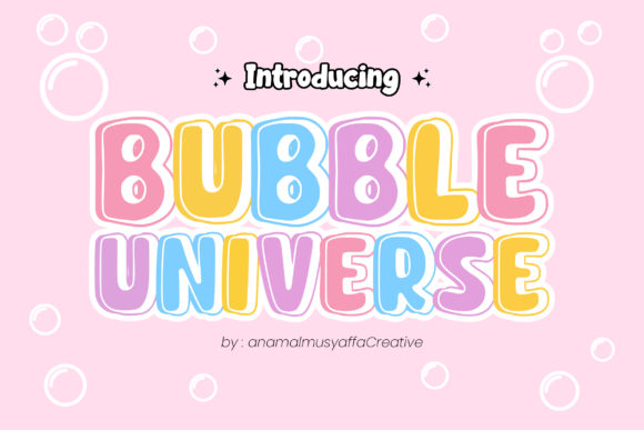 Bubble Universe Font - Featured Image