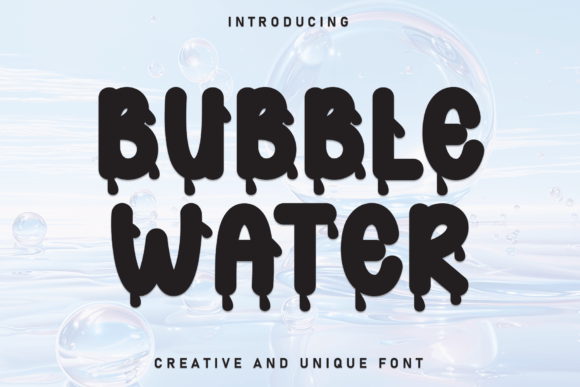 Bubble Water Font - Featured Image
