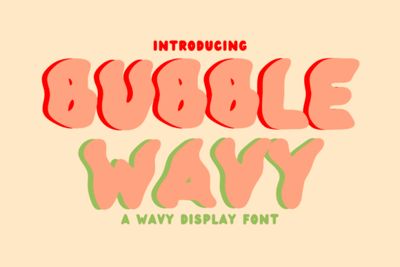 Bubble Wavy Font - Featured Image