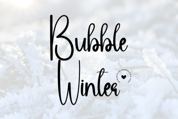 Bubble Winter Font - Featured Image