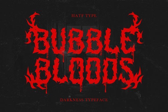 Bubblebloods Font - Featured Image