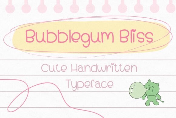 Bubblegum Bliss Font - Featured Image