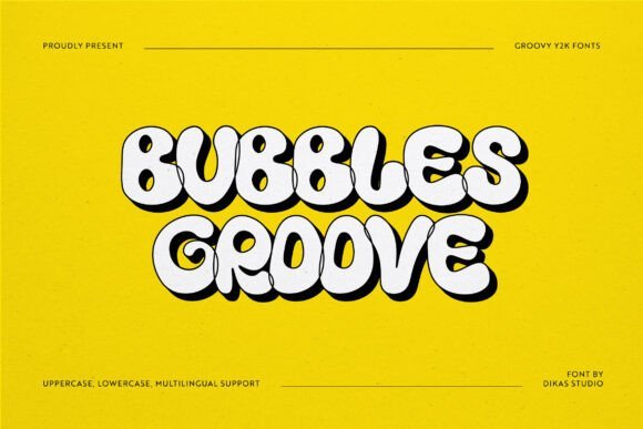 Bubbles Groove Font - Featured Image