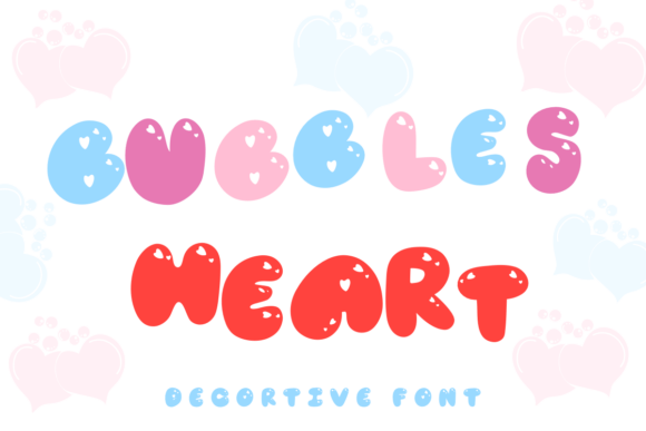 Bubbles Heart Font - Featured Image