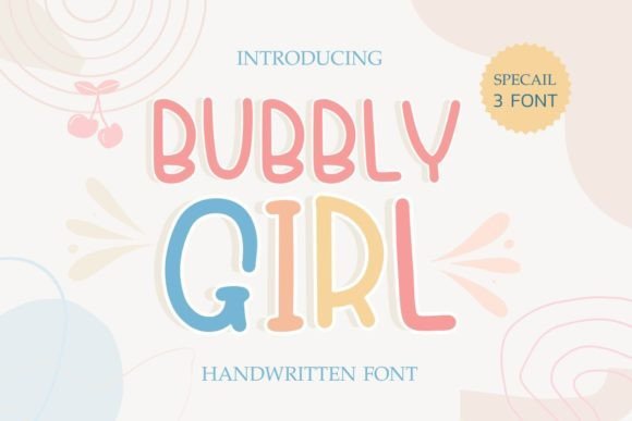 Bubbly Girl Font - Featured Image