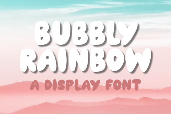 Bubbly Rainbow Font - Featured Image