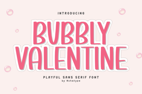 Bubbly Valentine Font - Featured Image