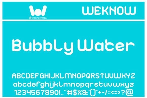 Bubbly Water Font - Featured Image