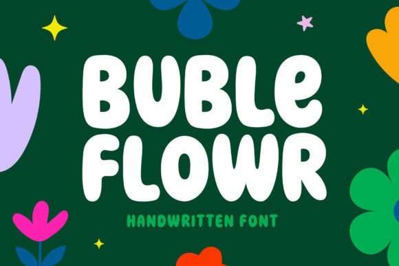 Buble Flowr Font - Featured Image
