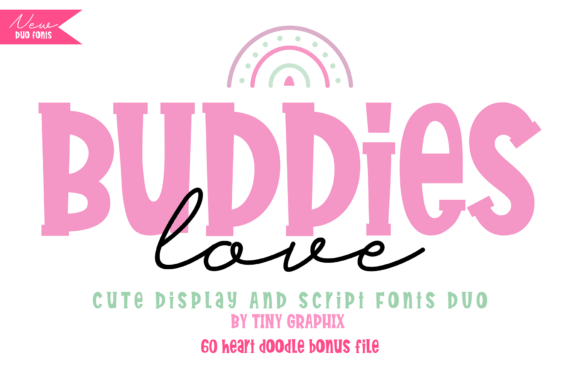 Buddies Love Duo Font - Featured Image