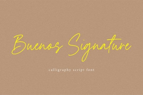 Buenos Signature Font - Featured Image