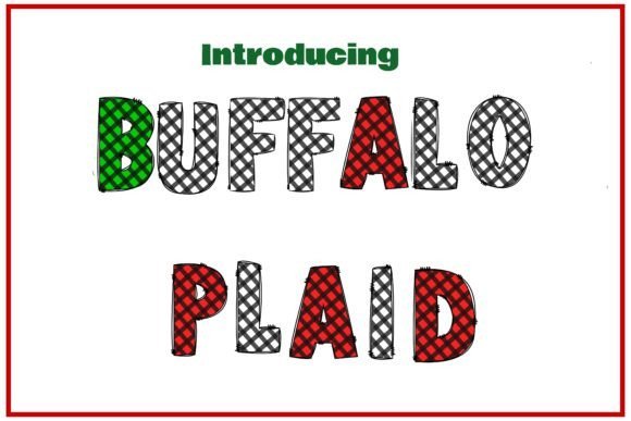 Buffalo Plaid Font - Featured Image