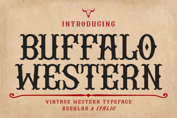 Buffalo Western Font - Featured Image
