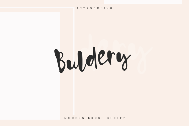 Buldery Font - Featured Image