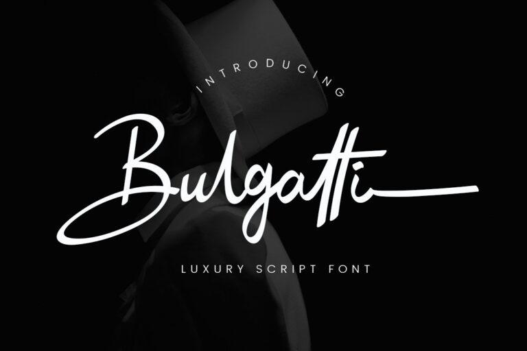 Bulgatti Font - Featured Image