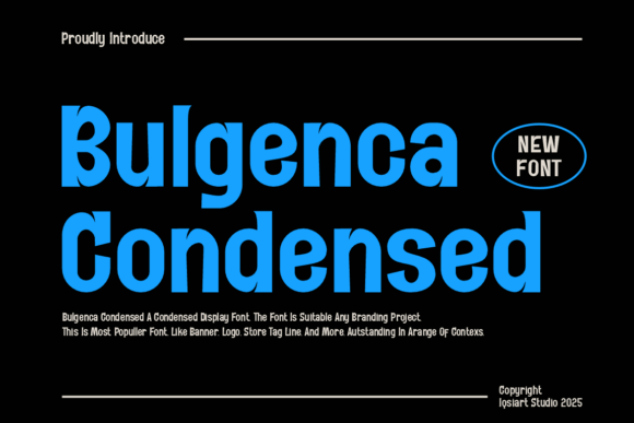 Bulgenca Condensed Font - Featured Image