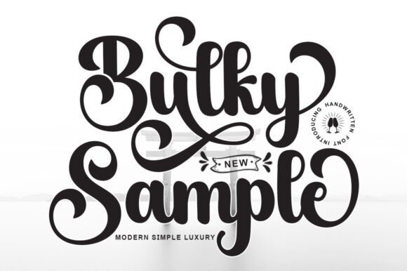 Bulky Sample Font - Featured Image