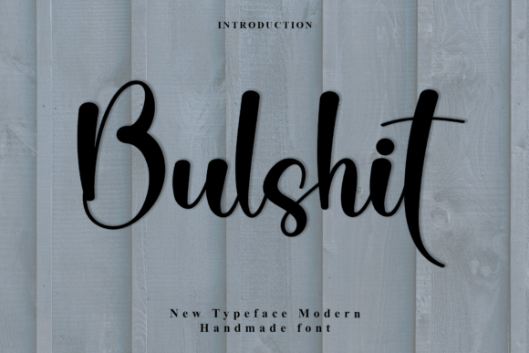 Bulshit Font - Featured Image