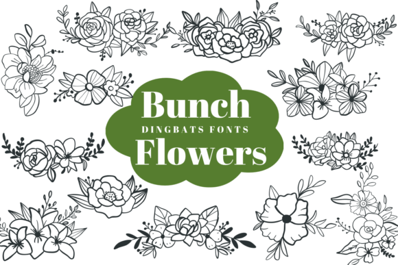Bunch Flowers Font - Featured Image