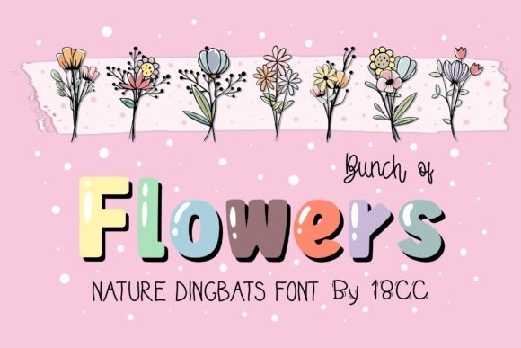 Bunch of Flowers Font - Featured Image