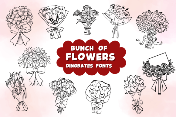 Bunch of Flowers Font - Featured Image