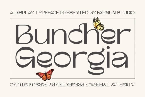 Buncher Georgia Font - Featured Image