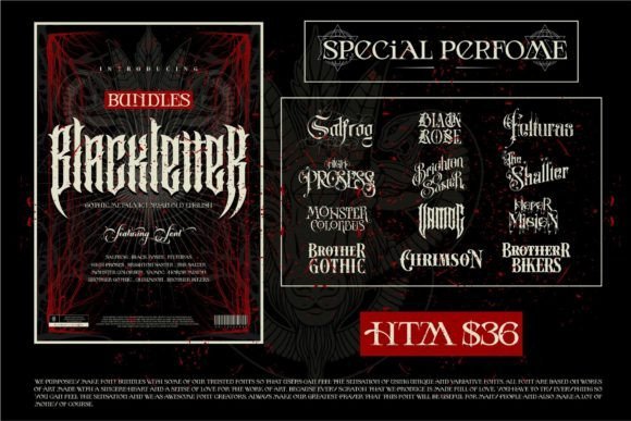 Bundles Blackletter Font - Featured Image