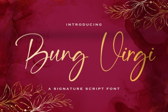 Bung Virgi Font - Featured Image