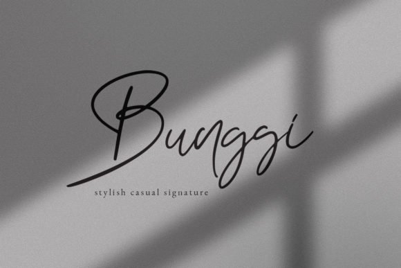 Bunggi Signature Font - Featured Image