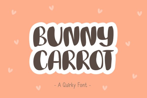 Bunny Carrot Font - Featured Image