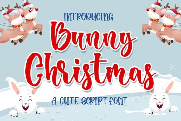 Bunny Christmas Font - Featured Image