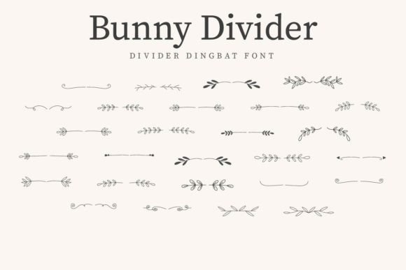 Bunny Divider Font - Featured Image