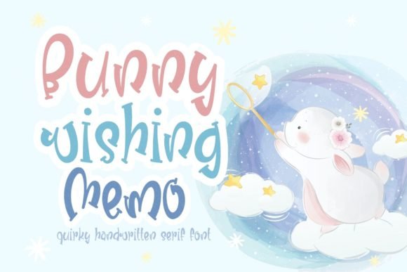 Bunny Wishing Memo Font - Featured Image