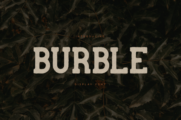 Burble Font - Featured Image